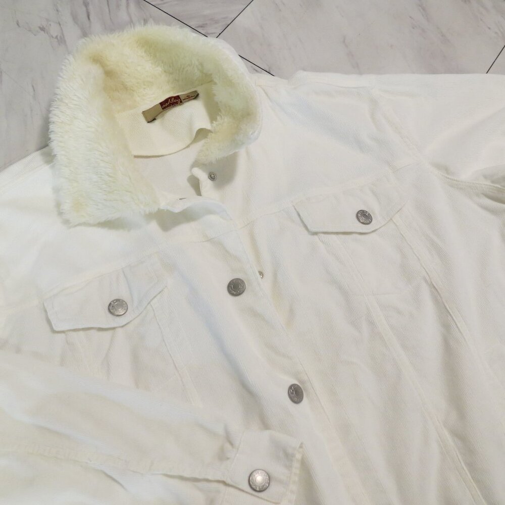 FINAL REDUCTION! French Vanilla Corduroy Jean Jacket, Women's M